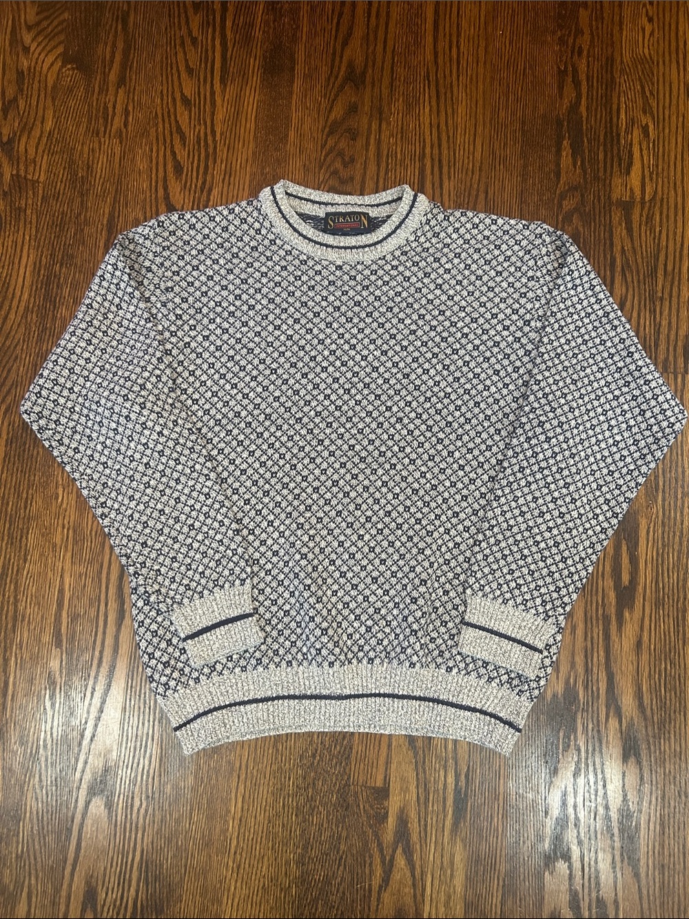 Vintage 90s Knit Geometric Sweater